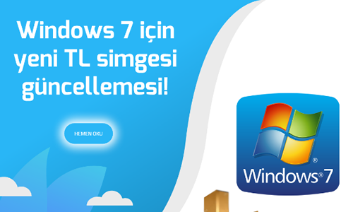 Windows 7 TL güncellemesi!